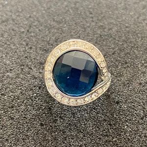 Jaw dropping Blue and white gemstone Camille Lucie Size 7.5